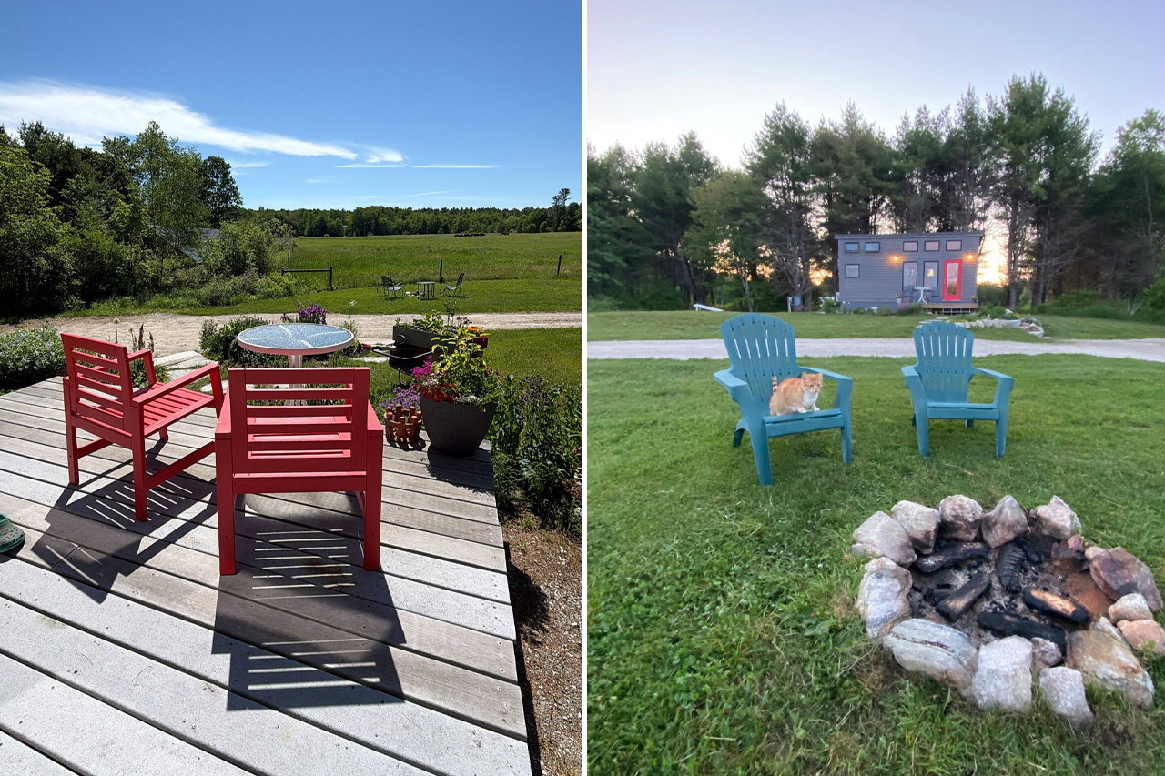 Crow’s-Nest-Tiny-House-in-Maine-on-Airbnb-Rental-outdoor-area-for-guests