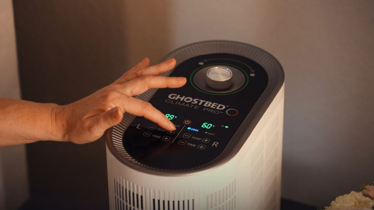 GhostBed Climate Pro_smart hub touch control