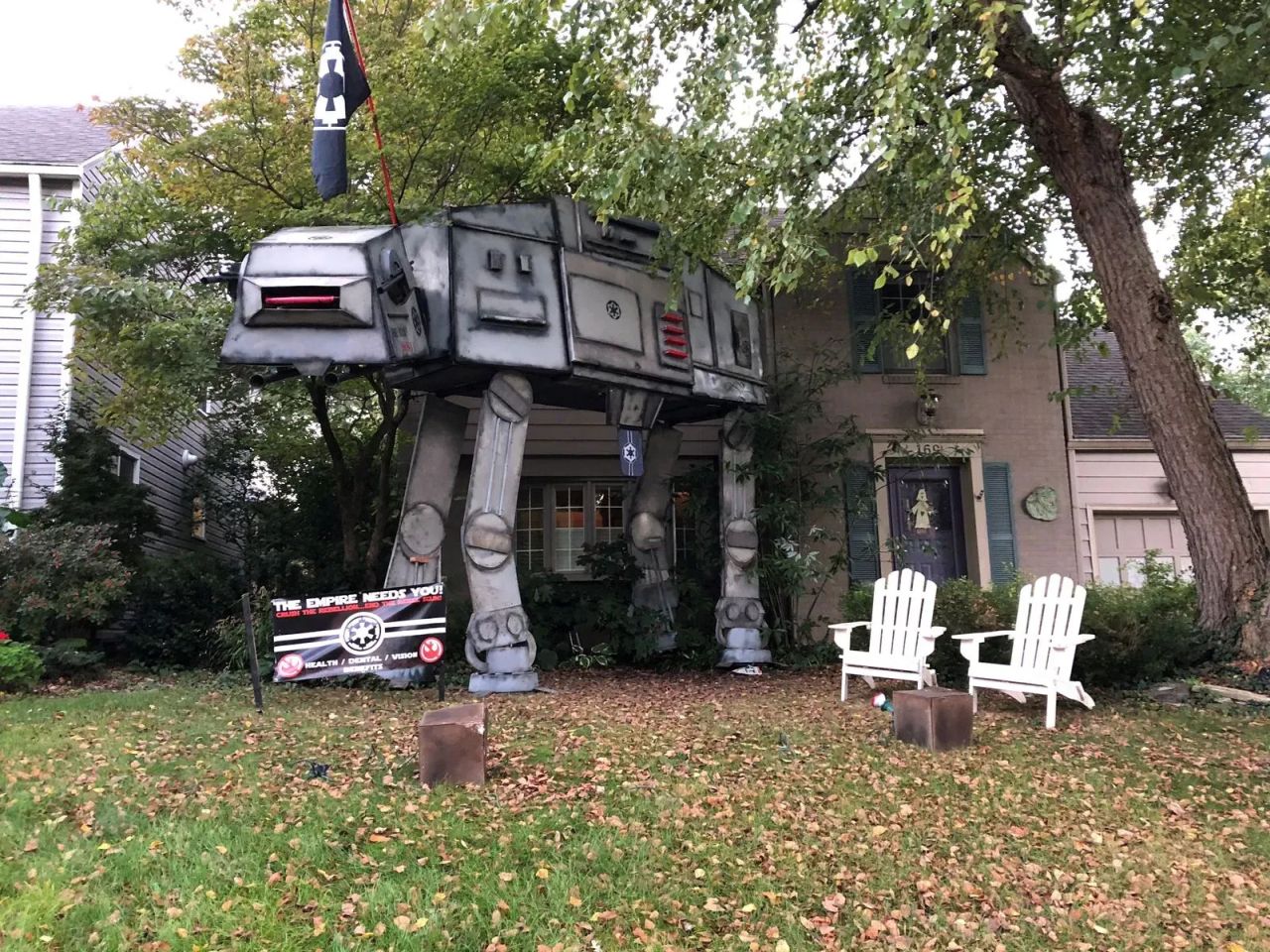 Star Wars Halloween Decoration Ideas - AT-AT Walker Replica 1