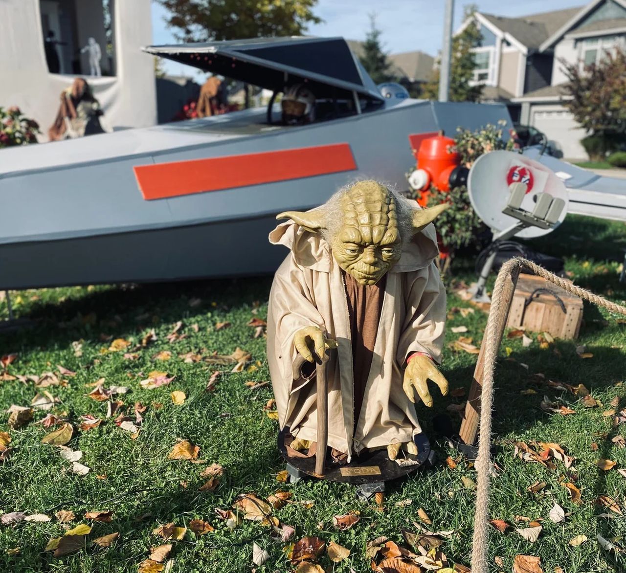 Star Wars Halloween Decoration Ideas - Dagobah scene