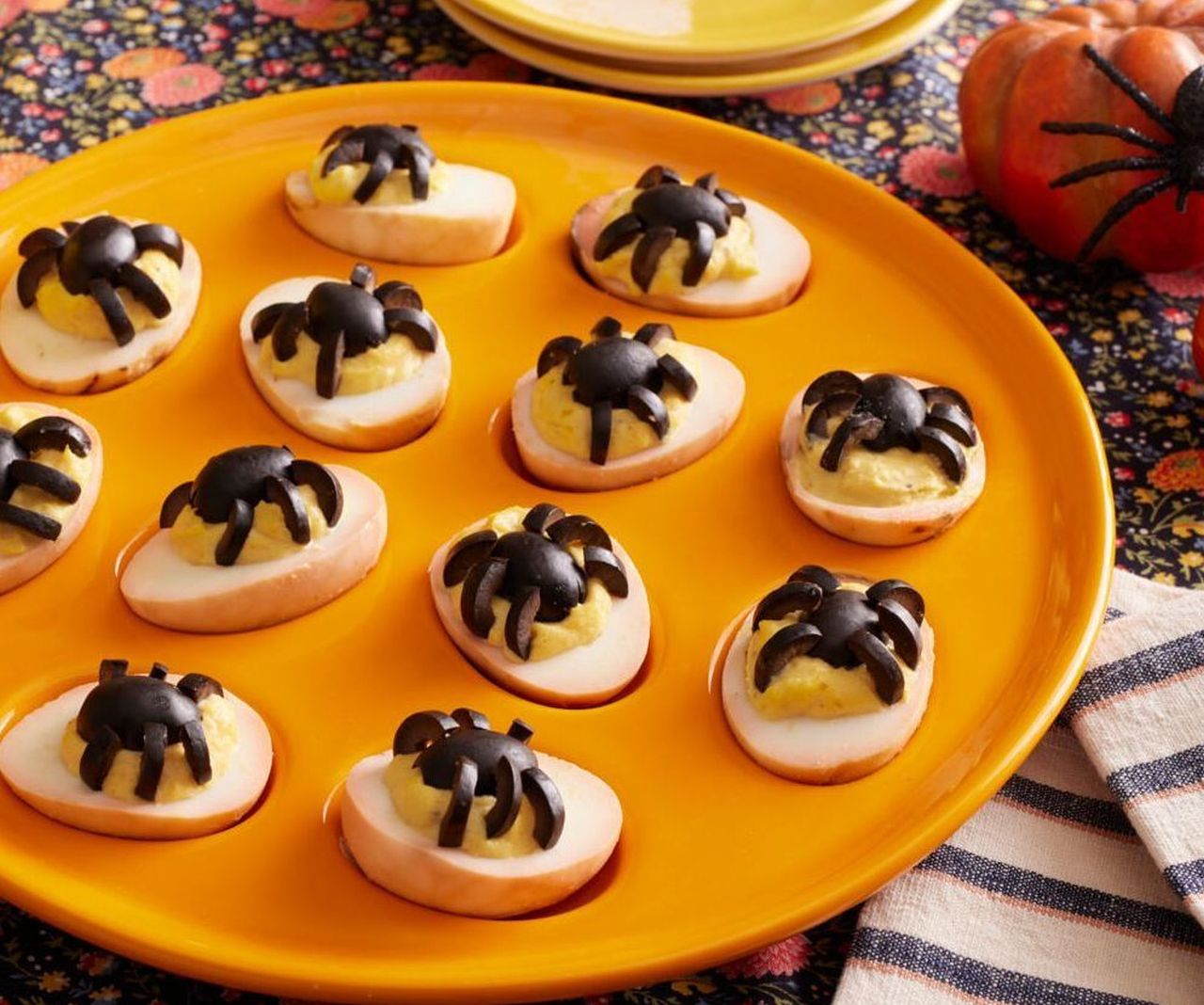 Spooky Appetizers for Halloween - Halloween Deviled Eggs