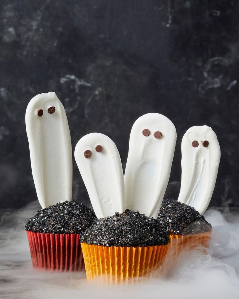 Graveyard Ghost Cupcakes