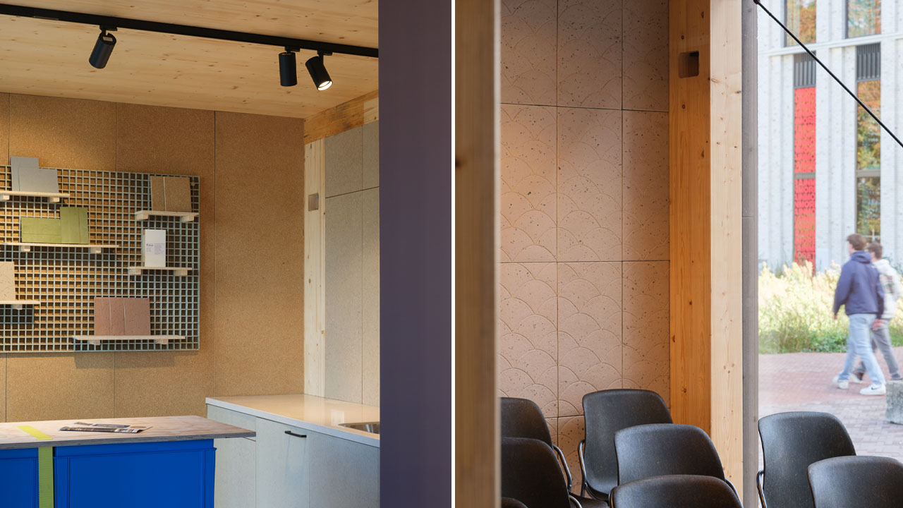 Block Pavilion Interior_sustainable, bio-based materials
