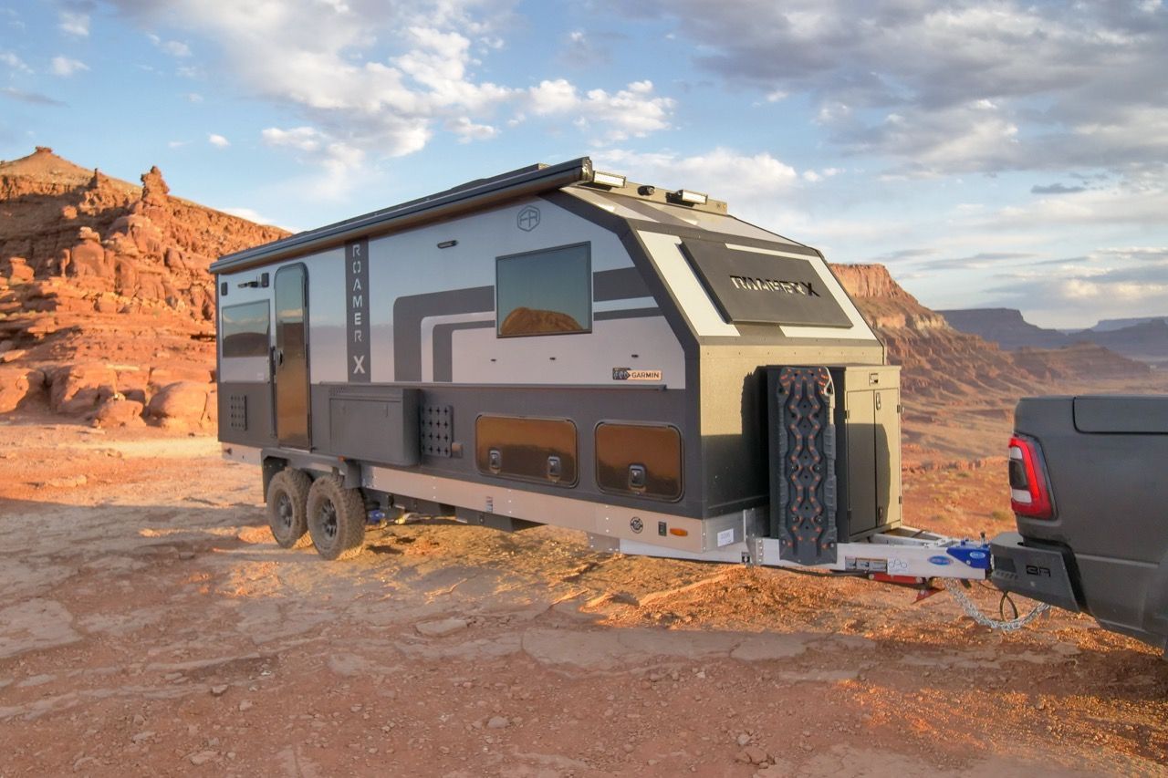 Roamer X Off-Road and Off-Grid Travel Trailer - front look