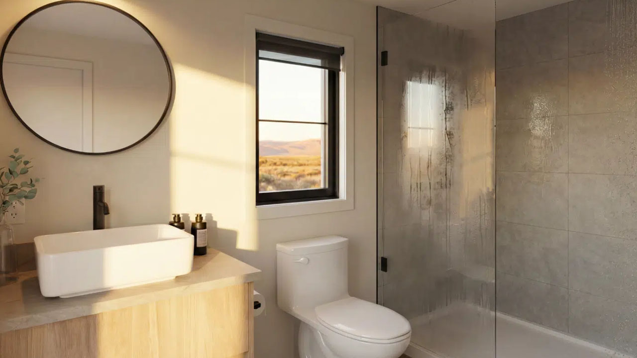 Kodiak Park Model tiny house_bathroom