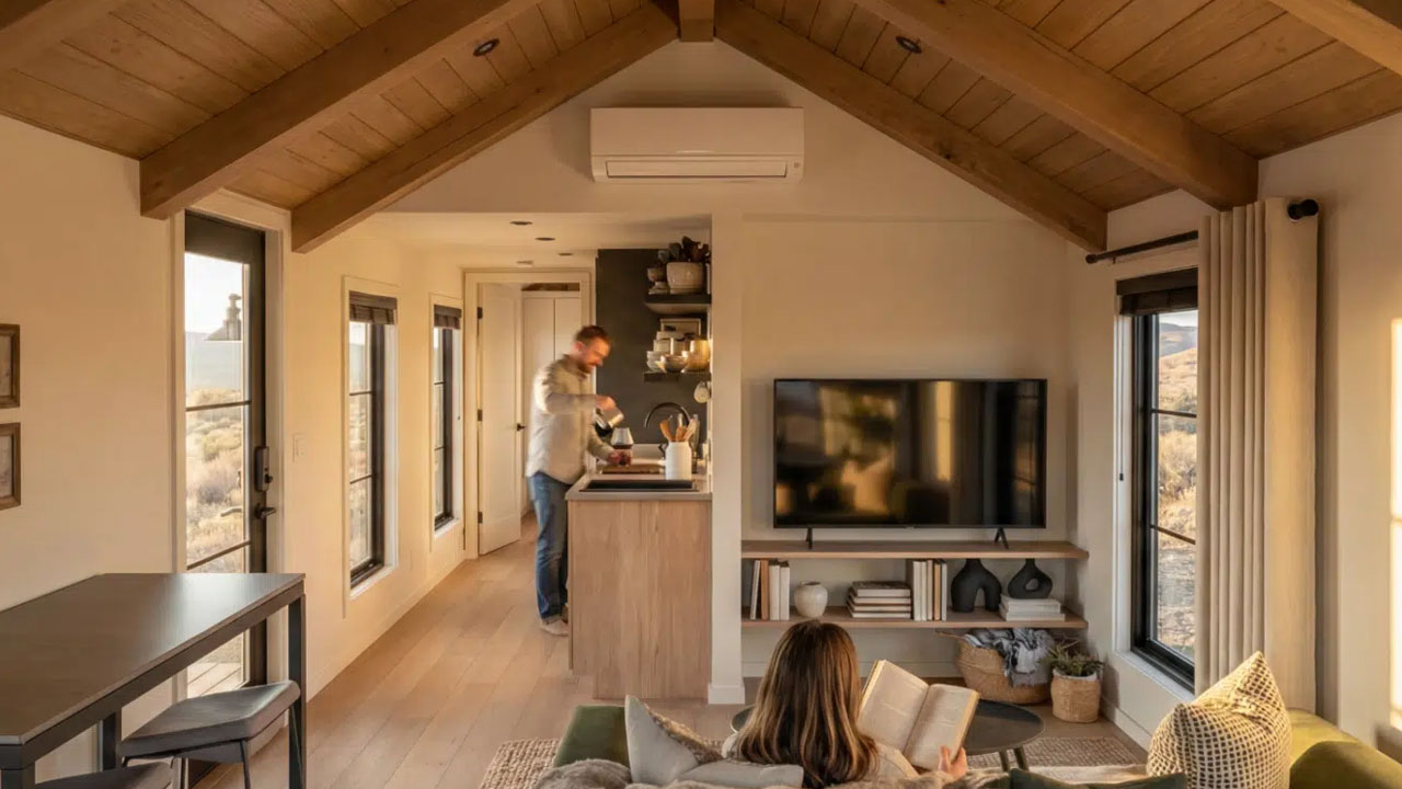Kodiak Park Model tiny house_cozy interior