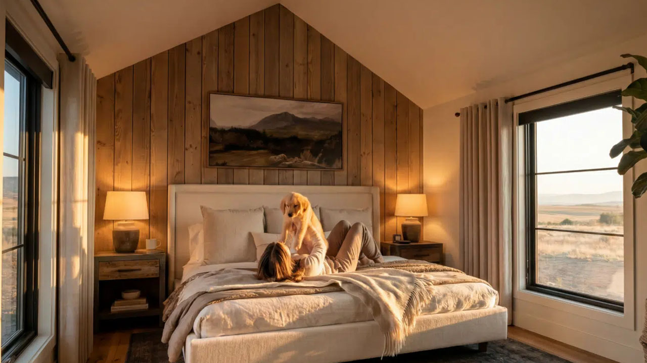 Kodiak Park Model tiny house_bedroom