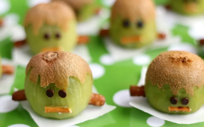 Frankenstein Kiwis halloween treat kids