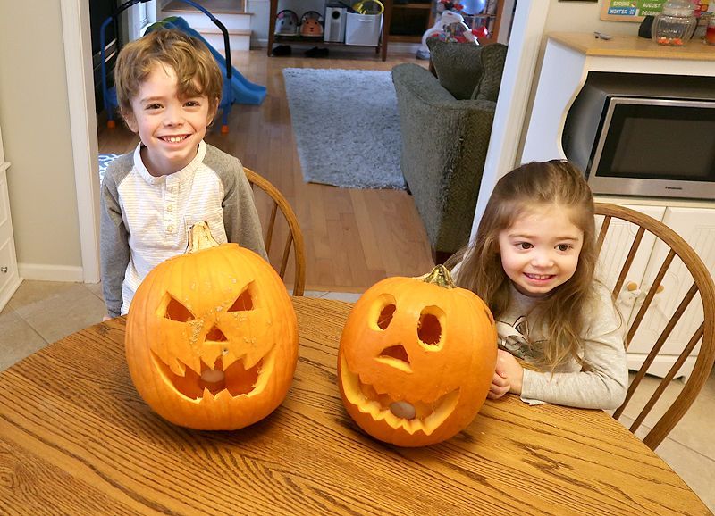 Pumpkin Carving Contest for Kids during Halloween Party