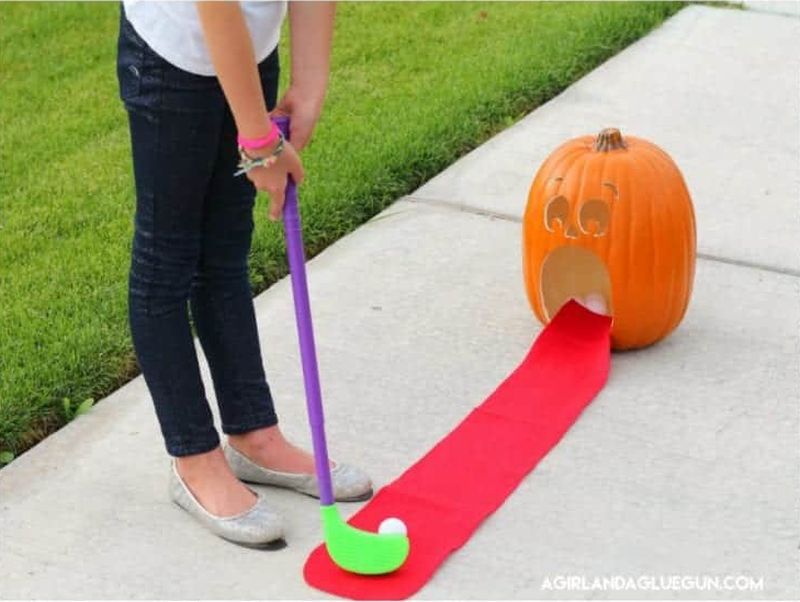 Pumpkin Golf for Halloween