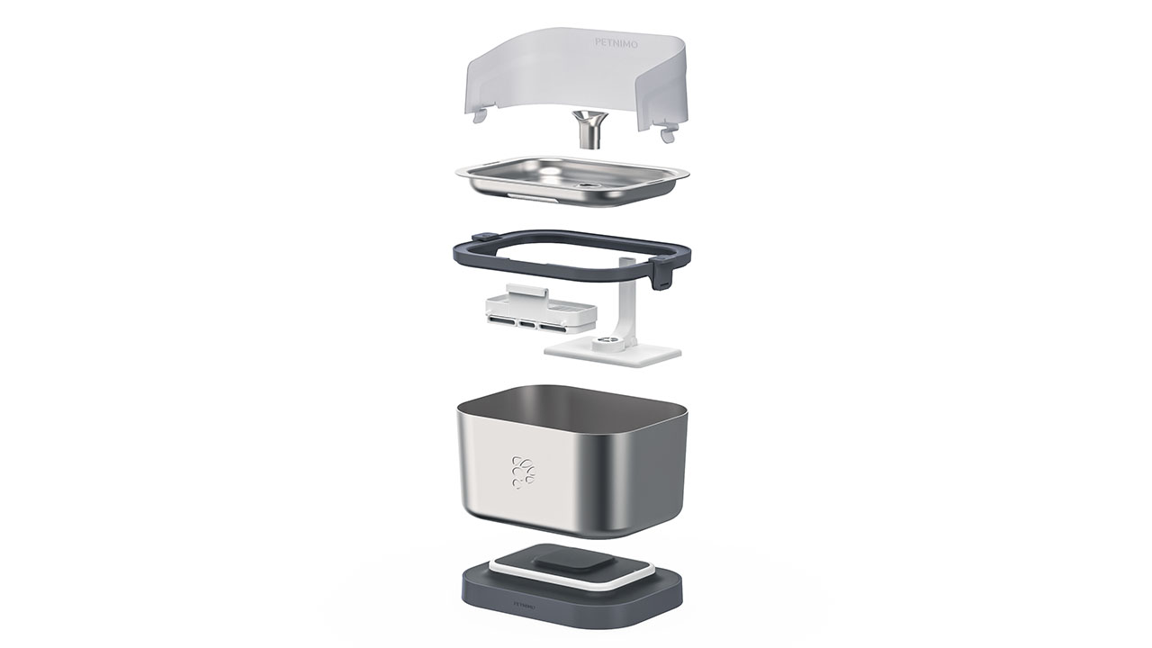 Petnimo1cat Fountain_various parts that builds the cat fountain