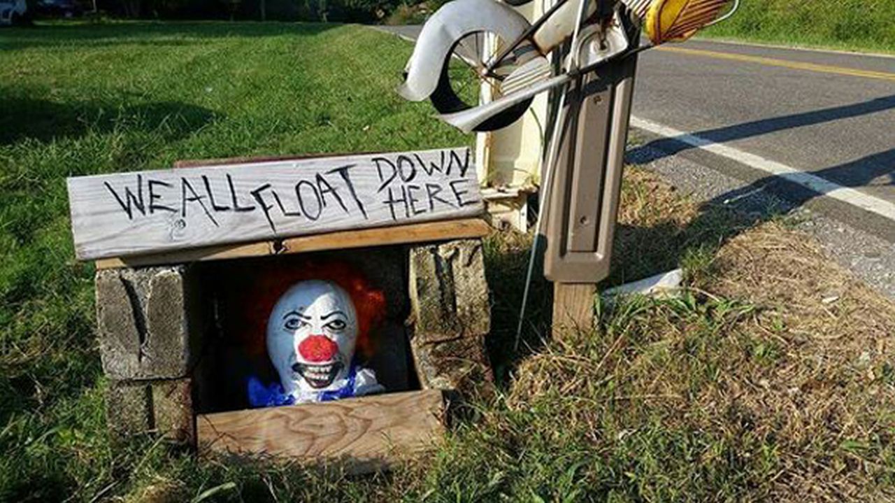 Clown Peeping from a well