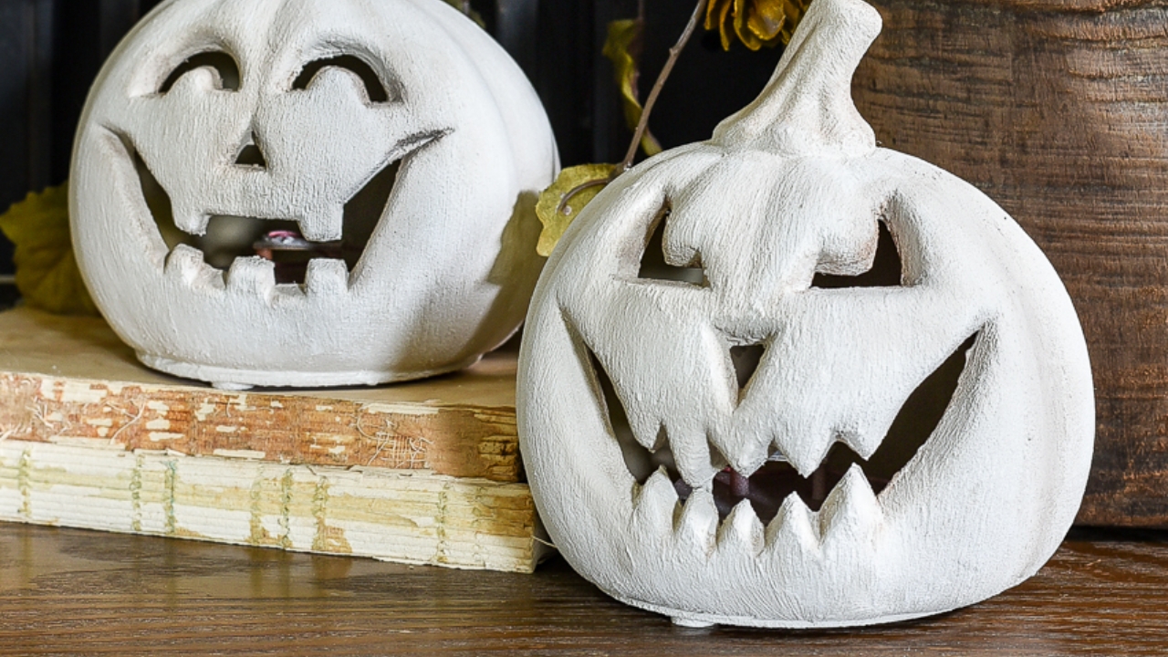 Faux Jack-o'-Lantern Faces