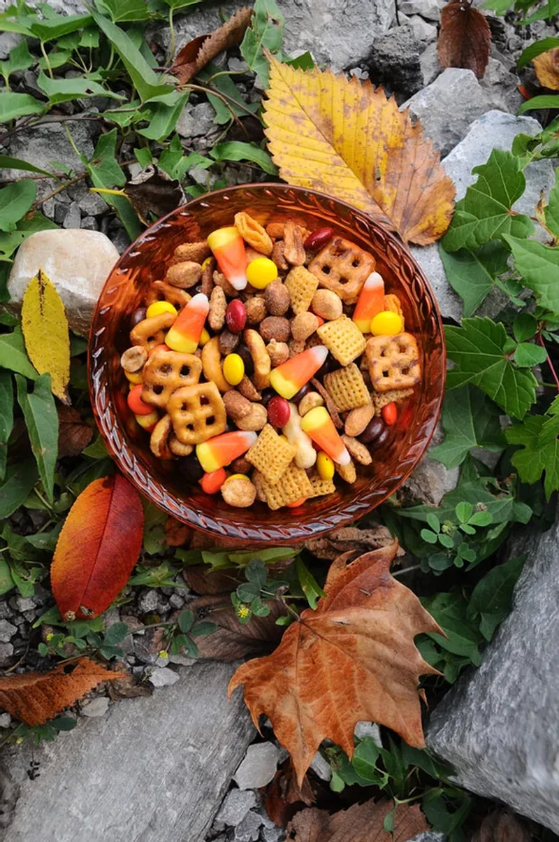 Sweet And Salty Snack Mix Easy Kid-Friendly Halloween Treat