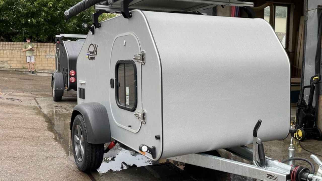 Simple Drop Teardrop Trailer Features Complete Wooden Construction